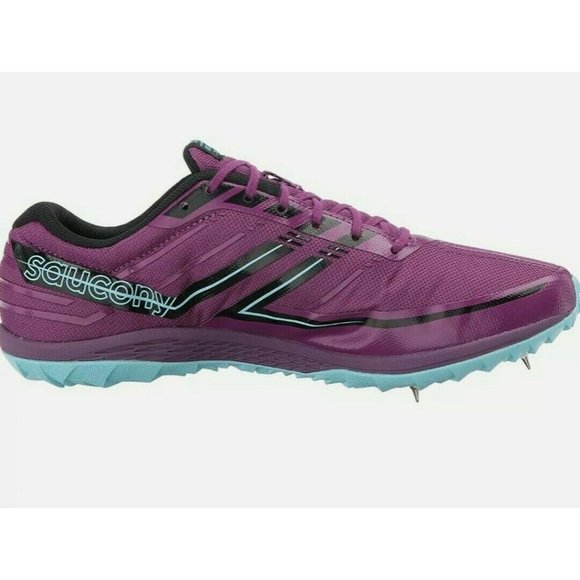 Saucony Women Sneakers Kilkenny XC7 Purple Blue Cross Country Track Running - Picture 3 of 6
